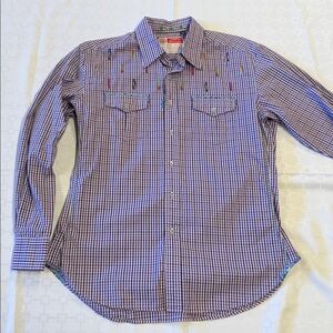 Robert Graham Purple Plaid Multicolored Button Down Shirt